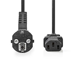 Nedis tápkábel (IEC-320-C13, 3 x 1,5 mm2, 2 m, fekete)