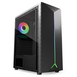 Njoy Anil ház (ATX, tápegység nélkül, USB 2.0, USB 3.0, fekete)