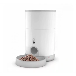 Petoneer Nutri Mini okos állateledel adagoló (2,6 l, 5V/1A USB-C, időzítő, mobil vezérlés, vészellátás elemmel, fehér)