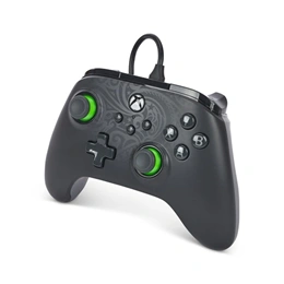PowerA Advantage vezetékes Xbox Series X/S kontroller (USB-C, 3 m kábel, programozható gombok, zöld)