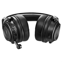 PowerColor Alphyn AH10 vezeték nélküli fejhallgató sztereo (2,4 GHz vevő, mikrofon, DTS, virtuális 7.1, 3,5 mm jack, 50