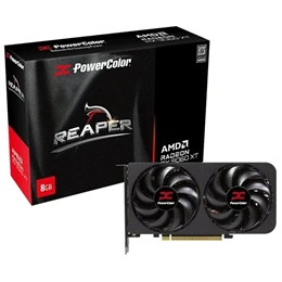 PowerColor Reaper Radeon RX 9060 XT VGA (PCIe 5.0, 8 GB GDDR6, 128 bit, fekete)