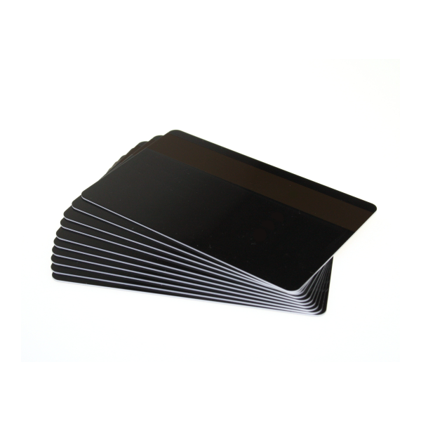 Premium HICO PVC mágneskártya (0,76 mm vastag, fekete, 100 db / csomag)