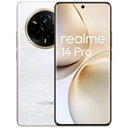 Realme 14 Pro 5G mobiltelefon (256 GB, 8 GB RAM, 6,77" OLED, 120Hz, 6000 mAh, dualsim, Type-C, IP68, fehér)