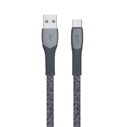 RivaCase PS6102 USB kábel (A dugó / C dugó, 1,2 m, szürke)