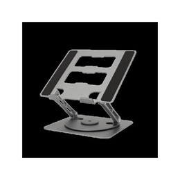 SBOX CP-32 asztali notebook állvány (10"-17", 360° forgatható, 5 kg, alumínium, szilikon, szürke)