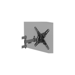 SBOX LCD-223-2 fali konzol (13"-43", 33-109 cm, dönthető, forgatható, VESA 200x200, 20 kg)