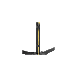 SBOX LCD-224-2 mobil konferencia állvány (32"-55", VESA 100x100-400x400, max. 35 kg, magasság 1030-1430 mm, fekete)