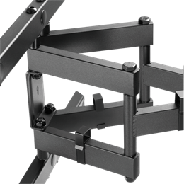 SBOX PLB-61486 fali konzol (43"-90", VESA 300x200-800x400, max. 60 kg, dönthető, forgatható, fekete)
