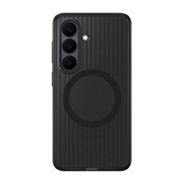 Samsung Galaxy S26 műanyag telefonvédő (dupla rétegű, gumírozott) FEKETE