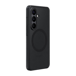 Samsung Galaxy S26 műanyag telefonvédő (dupla rétegű, gumírozott) FEKETE