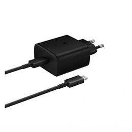 Samsung hálózati töltő Type-C aljzat (45W, PD 2.0, Type-C kábel, fekete)