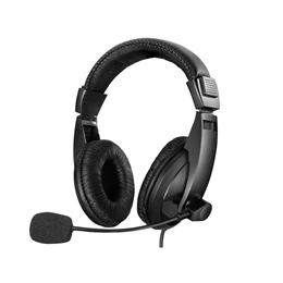 Sandberg Saver USB Large mikrofonos fejhallgató (USB A, 1,8m, 40mm, fekete)