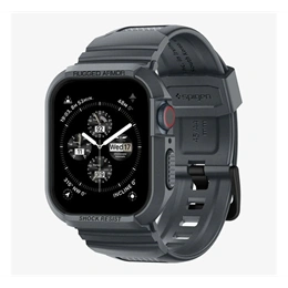 Spigen Rugged Armor Pro pótszíj (egyedi méret, szilikon, ütésállóság, szilikon keret, prémium, sötétszürke)
