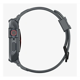 Spigen Rugged Armor Pro pótszíj (egyedi méret, szilikon, ütésállóság, szilikon keret, prémium, sötétszürke)