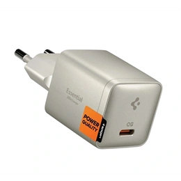 Spigen essential EE301EU-GAN hálózati töltő type-c aljzat (30W, GaN, PD gyorstöltő) titán