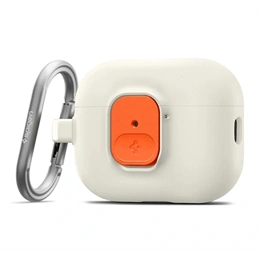 Spigen nano pop szilikon tok (karabíner, bézs) Apple airpods pro 3