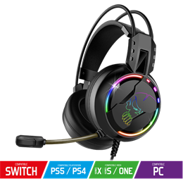 Spirit of Gamer PRO-H7 mikrofonos fejhallgató (fekete)