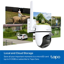 TP LINK Tapo C501GW 4G LTE kültéri biztonsági kamera, fehér