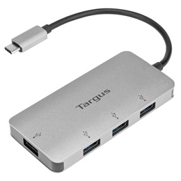 Targus ACH226EU USB-C hub (4xUSB-A 3.0, 5Gbps, ezüst)