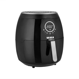 Tesla AirCook Q50 XL multifunkciós digitális forrólevegős sütő (3,8 l, 8 program, digitális érintőképernyő, Heat2Flow te