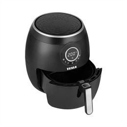 Tesla AirCook Q50 XL multifunkciós digitális forrólevegős sütő (3,8 l, 8 program, digitális érintőképernyő, Heat2Flow te