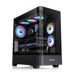 Thermaltake View 290 TG ARGB táp nélküli ablakos Mid Tower számítógépház fekete