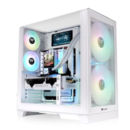 Thermaltake View 390 Air táp nélküli ablakos Mid Tower számítógépház fehér