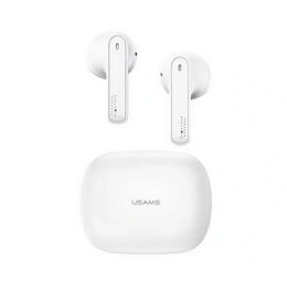 USAMS SM01 bluetooth fülhallgató sztereo (v5.0, tws, mikrofon, zajszűrő, töltőtok, fehér)