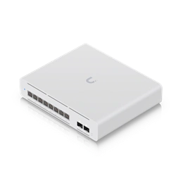 Ubiquiti Pro XG 8 PoE switch (kompakt asztali/fali, 8x 10GbE RJ45 PoE++, 2x 10G SFP+, L3, 155W PoE)