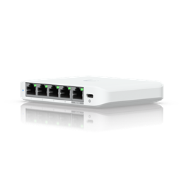 Ubiquiti USW-Flex-2.5G-5 (5 x 2,5 GbE port, menedzselhető, asztali, PoE bemenet)