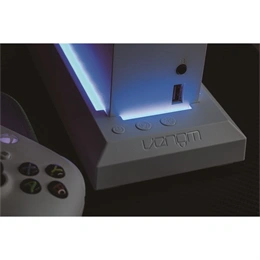 Venom Xbox Series S/X RGB LED állvány VS3510 (fehér, állítható RGB 8 szín, USB táp, 1x USB 2.0, 1x USB-C, 20 cm kábel)