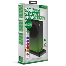 Venom Xbox Series S RGB LED állvány (USB táp, állítható fényerő, 7 szín, be-/kikapcsoló, fekete)