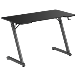 WhiteShark WS Helix Gamer asztal (120x60x1,6 cm, magasság 75 cm, teherbírás 75 kg, fekete)