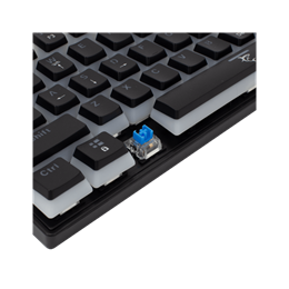 White Shark ASHIKO GK-2202-2/B/BL-US billentyűzet (angol, USB, mechanikus, 61 billentyűs, kék switch, fekete)