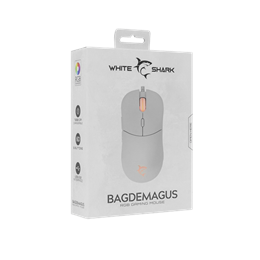 White Shark Bagdemagus W GM-5010W gamer egér (optikai, 6 gomb, 7200 DPI, RGB, fehér)
