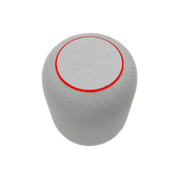 White Shark GBT-619W Idakka-W bluetooth hangszóró (v5.1, 2x5W, 2400 mAh akkumulátor, TWS, RGB, fehér)