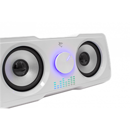 White Shark Mood hangszóró (2.2, 16W, LED világítás, USB táp, 3,5 mm, fehér)