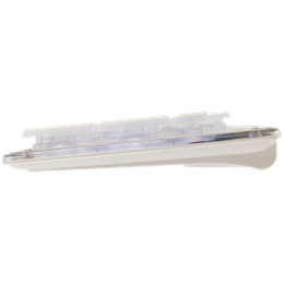 White Shark TACHI-W GK-003241W-US membrán gamer billentyűzet (US, vezetékes, 104 gomb, világítás, USB 2.0, fehér)