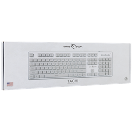 White Shark TACHI-W GK-003241W-US membrán gamer billentyűzet (US, vezetékes, 104 gomb, világítás, USB 2.0, fehér)