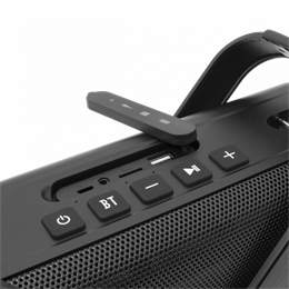 White Shark Tamma bluetooth hordozható hangszóró (v5.0, 12 W RMS, 3000 mAh belső akku, 10 m hatótáv, fekete)