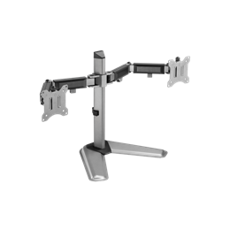 White Shark Tutankhamun GMS-3206 dupla asztali monitor tartó (17"-32", VESA 75x75, 100x100, 9 kg/monitor, szürke)
