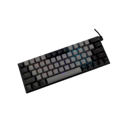 White Shark Wakizashi-2 billentyűzet (angol, vezetékes, USB 2.0, mechanikus, piros kapcsoló, szürke-fekete)