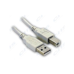 Wiretek USB összekötő kábel (USB A dugó / USB B dugó, 1,8 m)
