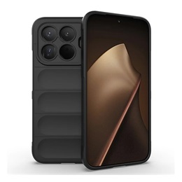 Xiaomi 15T Pro Szilikon telefonvédő (ütésállóság, kameravédő, 3D) FEKETE