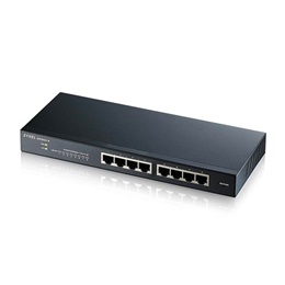 Zyxel GS1900-8 switch (8x1GbE, fémházas, menedzselhető)