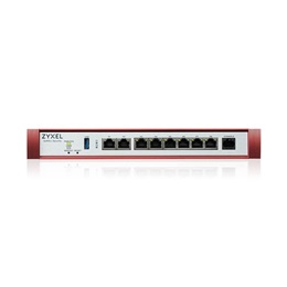 Zyxel USG FLEX 200H (2 x 2,5 GbE, 6 x 1 GbE, USB 3.0, konzol port, 1 év Security Bundle)