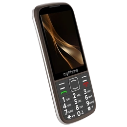 myPhone Halo 4 Plus LTE mobiltelefon (3,5", IPS, 240×320, 2500 mAh, Dual SIM, 4G LTE, barna)