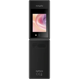 myPhone Tango 2 LTE mobiltelefon (3,5" + 2,4", 480×320, 1700 mAh akkumulátor, dualsim, 128 MB belső memória, fekete)