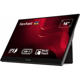 16" ViewSonic TD1655 FHD IPS monitor (60Hz, érintőképernyős, fekete)